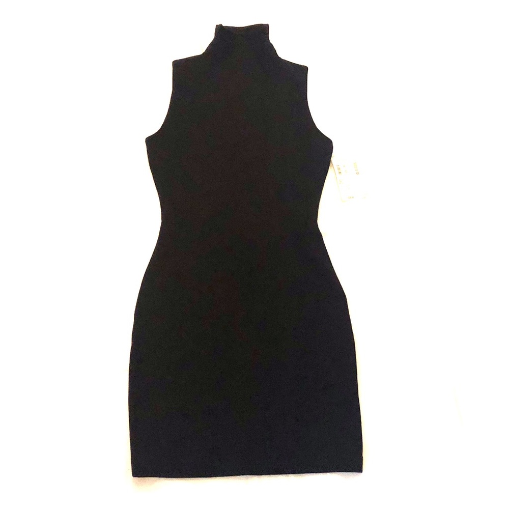 Black Yigal Azrouel Mock Neck Dress